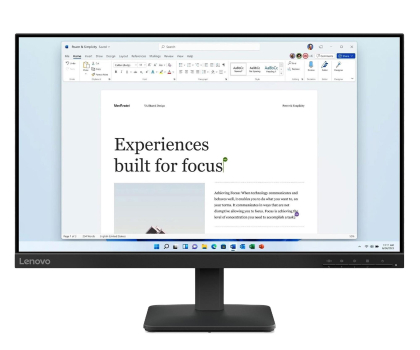 Monitor LED 24" (23,5"-26,4") LENOVO L24-4e IPS FullHD 100Hz